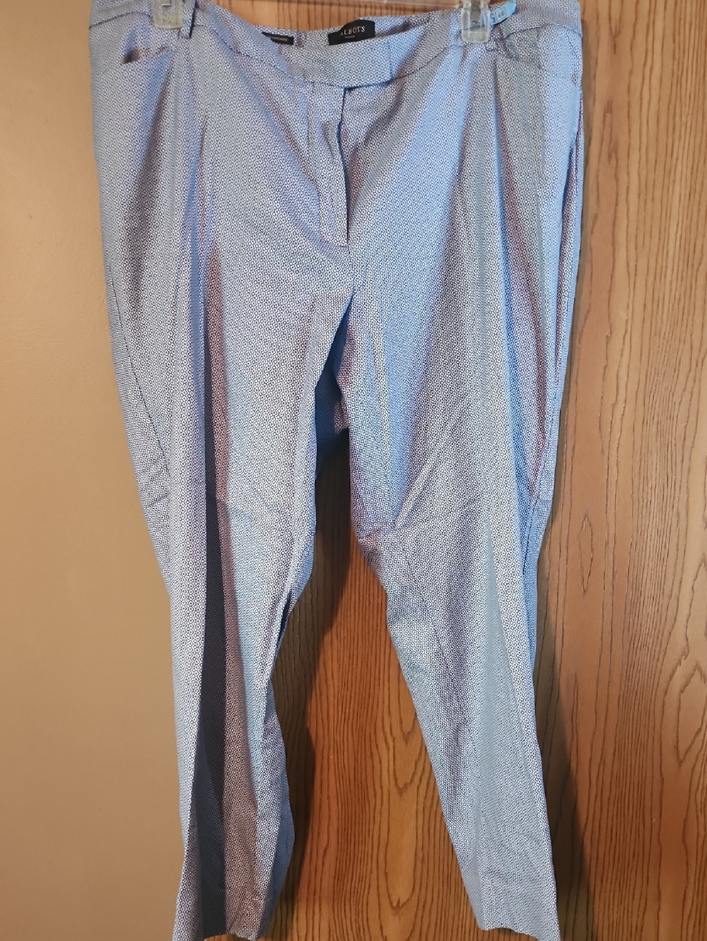 Talbots Blue Microprint Dress Pants